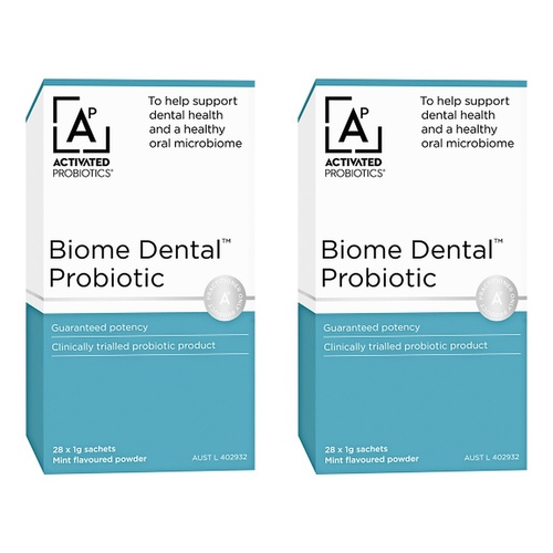 Activated Probiotics Biome Dental 28 Sachets Pack of 2