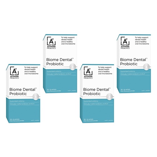 Activated Probiotics Biome Dental 28 Sachets Pack of 4