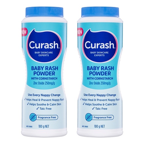 Curash Baby Rash Powder with Cornstarch 100g x 3 Bundle of 2