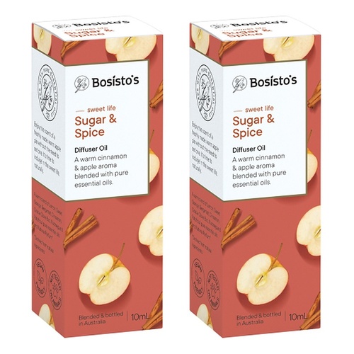 Bosisto's Sugar & Spice Diffuser Oil 10mL Pack of 2