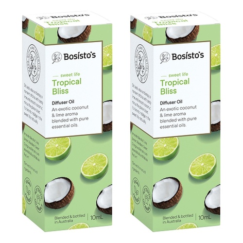 Bosisto's Tropical Bliss Diffuser Oil 10mL Pack of 2
