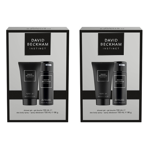 David Beckham Fragrances Instinct Body Spray & Shower Gel 150ml Set Pack of 2
