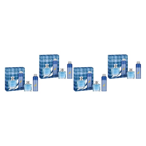 Nautica Voyage EDT Gift Set 50mL 2 Piece Pack of 4