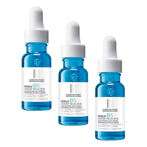La Roche-Posay Hyalu B5 Hyaluronic Acid Eye Serum 15mL Pack of 3