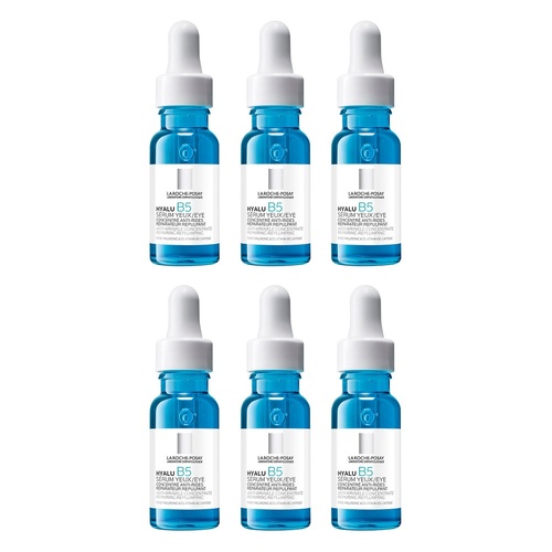 La Roche-Posay Hyalu B5 Hyaluronic Acid Eye Serum 15mL Pack of 6