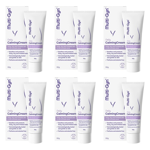 Multigyn Daily Calming Cream 50g Pack of 6
