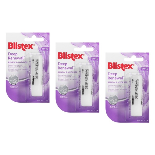 Blistex Deep Renewal SPF15 3.7g Pack of 3