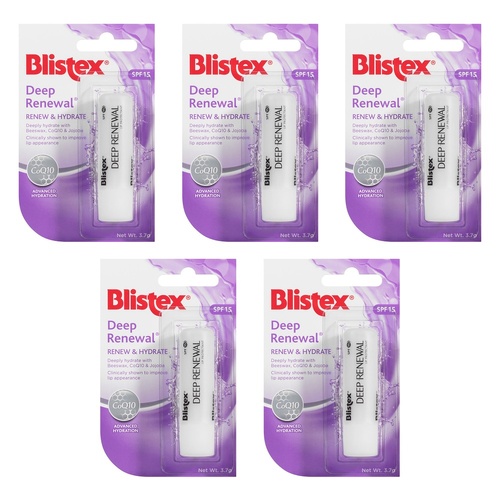 Blistex Deep Renewal SPF15 3.7g Pack of 5