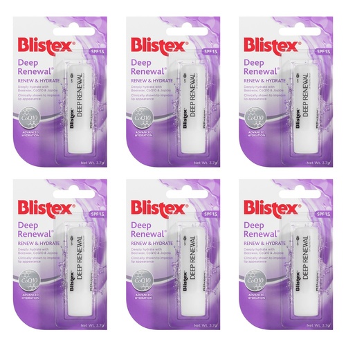 Blistex Deep Renewal SPF15 3.7g Pack of 6