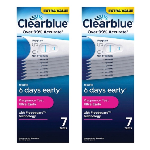Clearblue Ultra Early Pregnancy Test 7 Pack Bundle of 2