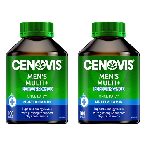 Cenovis Men's Multi + Performance 100 Capsules Pack of 2
