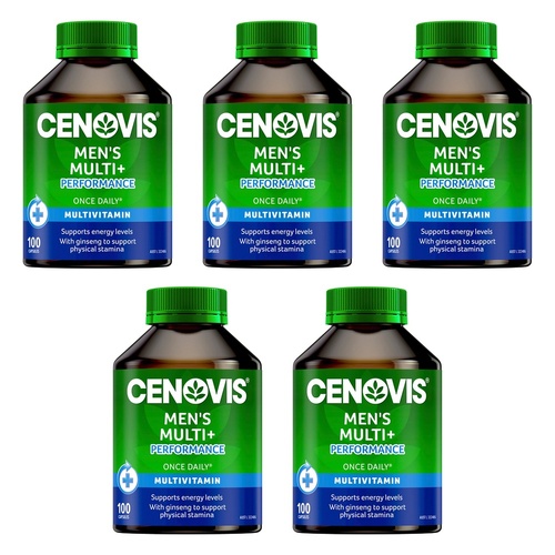 Cenovis Men's Multi + Performance 100 Capsules Pack of 5