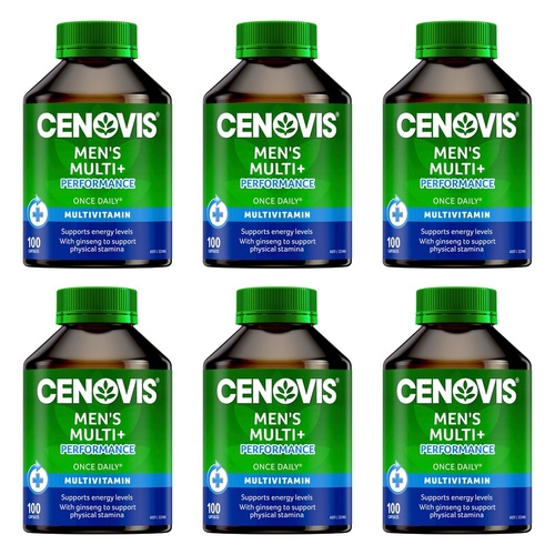 Cenovis Men's Multi + Performance 100 Capsules Pack of 6