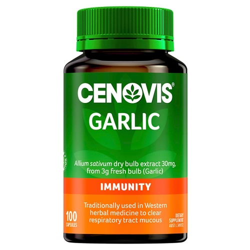 Cenovis Garlic Immune Support 100 Capsules x 3