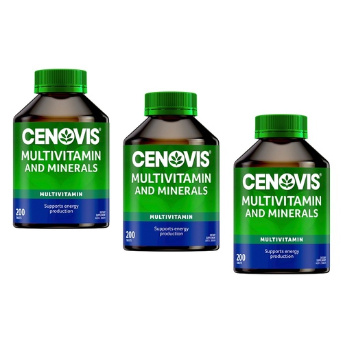 Cenovis Multivitamins & Minerals 200 Tablets Pack of 3