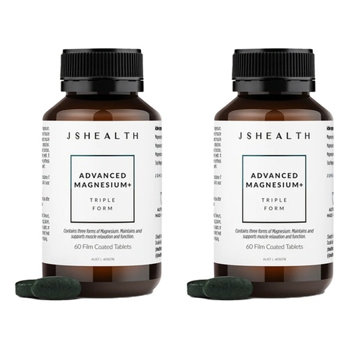 JSHealth Advanced Magnesium+ Triple Form 60 Tablets Pack of 2
