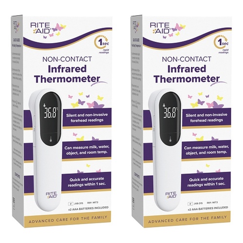 Rite Aid Non-Contact Infrared Thermometer Pack of 2