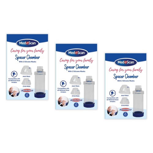 Medescan Spacer Chamber Kit Pack of 3