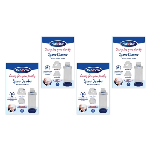 Medescan Spacer Chamber Kit Pack of 4