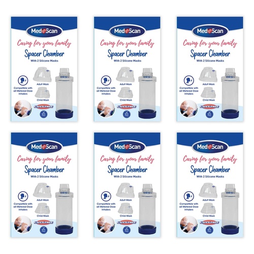 Medescan Spacer Chamber Kit Pack of 6