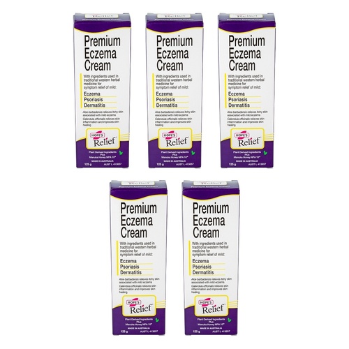 Hope's Relief Premium Eczema Cream 125g Pack of 5