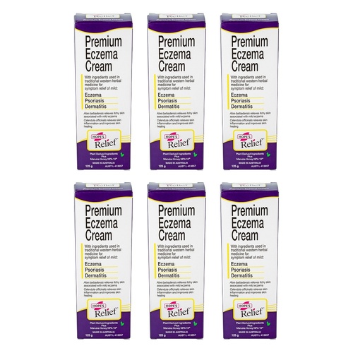 Hope's Relief Premium Eczema Cream 125g Pack of 6
