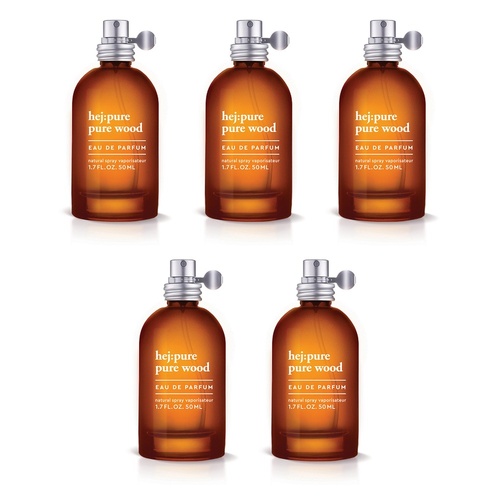 Hej Pure Wood Eau de Parfum 50mL Pack of 5