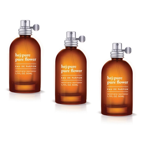 Hej Pure Flower Eau de Parfum 50mL Pack of 3