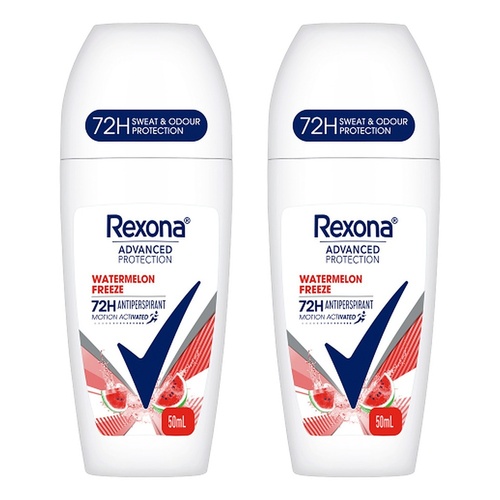 Rexona Advanced Protection 72H Antiperspirant Watermelon Freeze 50mL Pack of 2