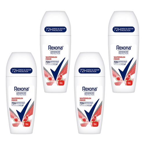 Rexona Advanced Protection 72H Antiperspirant Watermelon Freeze 50mL Pack of 4