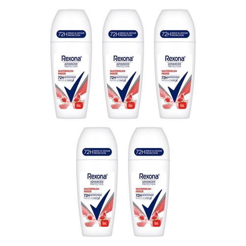 Rexona Advanced Protection 72H Antiperspirant Watermelon Freeze 50mL Pack of 5