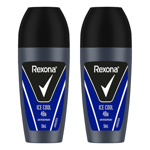 Rexona 48H Antiperspirant Ice Cool Roll-On 50mL x 6 Bundle of 2
