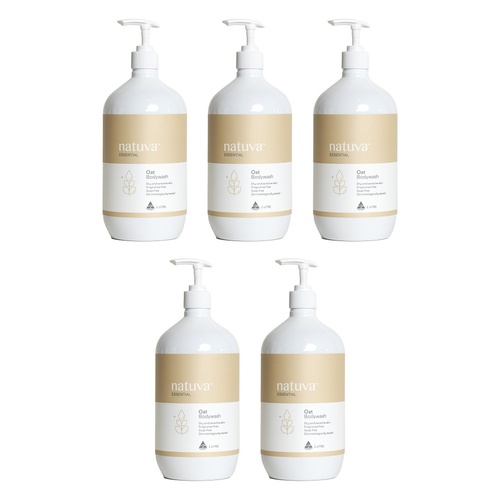 Natuva Body Oat Body Wash 1 L Pack of 5