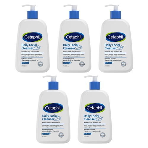 Cetaphil Daily Facial Cleanser 236mL x 3 Bundle of 5
