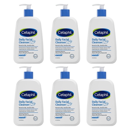 Cetaphil Daily Facial Cleanser 236mL x 3 Bundle of 6
