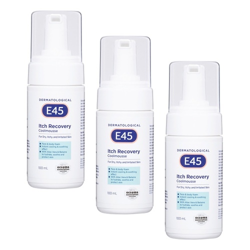 E45 Itch Recovery Coolmousse 100mL Pack of 3