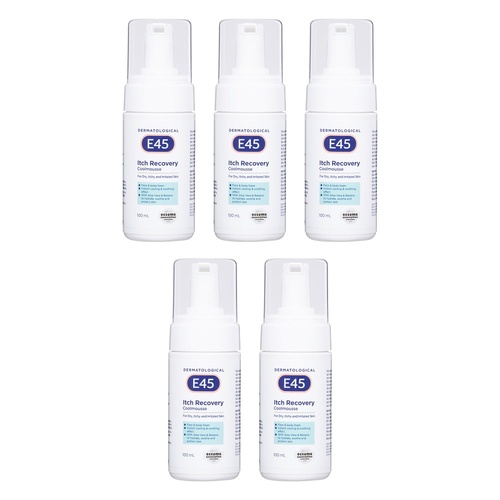 E45 Itch Recovery Coolmousse 100mL Pack of 5