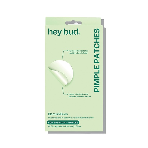 Hey Bud Hydrocolloid + Hemp Acne Patches 48 Patches x 6