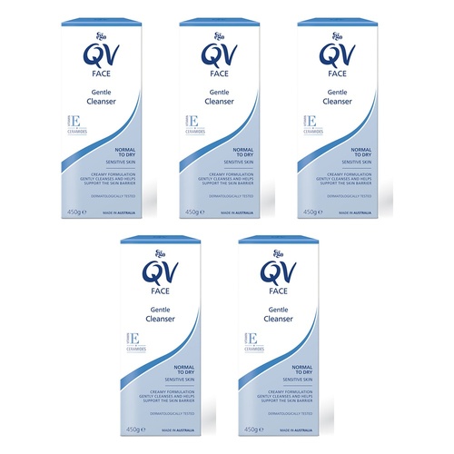 Ego QV Face Gentle Cleanser 450g Pack of 5