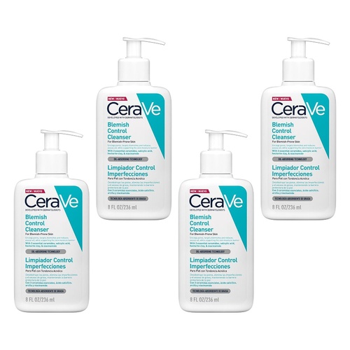 CeraVe Acne Blemish Control Cleanser 236mL Pack of 4