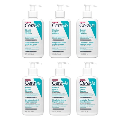 CeraVe Acne Blemish Control Cleanser 236mL Pack of 6