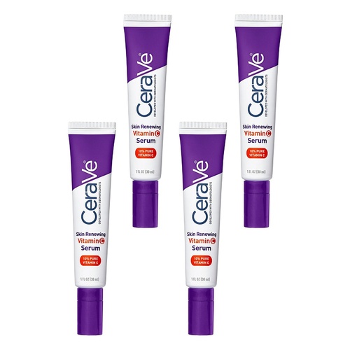 CeraVe Skin Renewing Vitamin C Serum 30mL Pack of 4