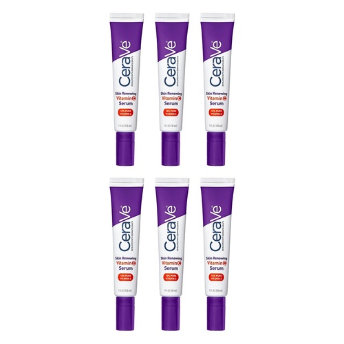 CeraVe Skin Renewing Vitamin C Serum 30mL Pack of 6