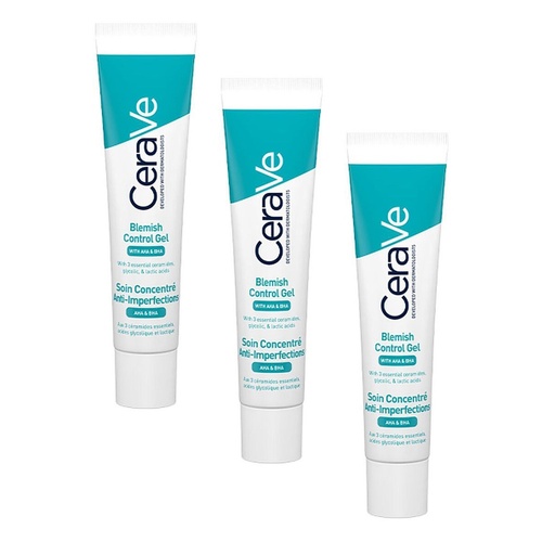 CeraVe Acne Blemish Control Gel 40mL Pack of 3
