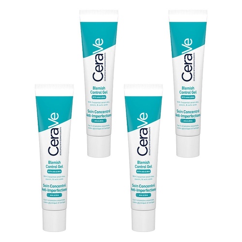CeraVe Acne Blemish Control Gel 40mL Pack of 4