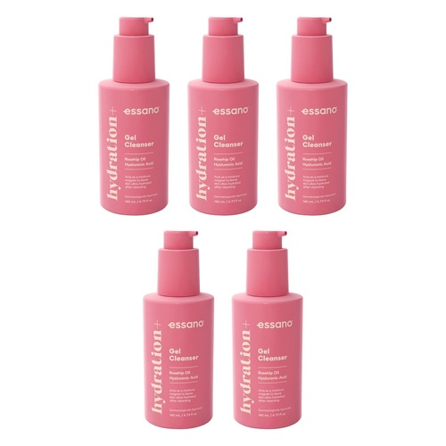 Essano Hydration+ Gel Cleanser 140mL Pack of 5