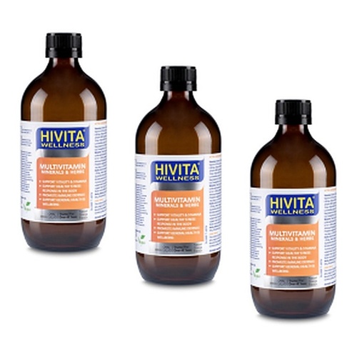 Hivita Multivitamin Oral Liquid 500mL Pack of 3