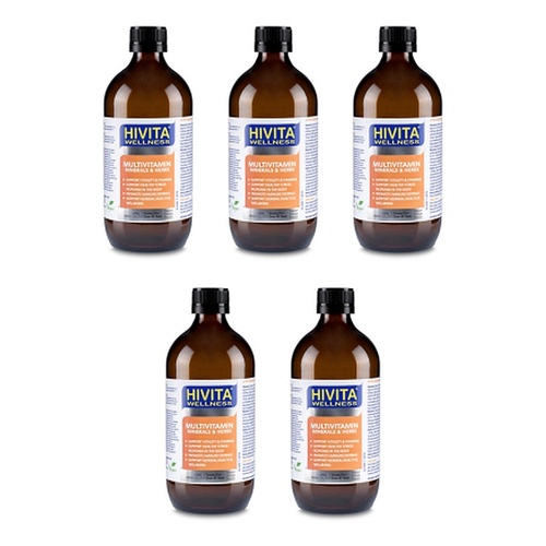 Hivita Multivitamin Oral Liquid 500mL Pack of 5