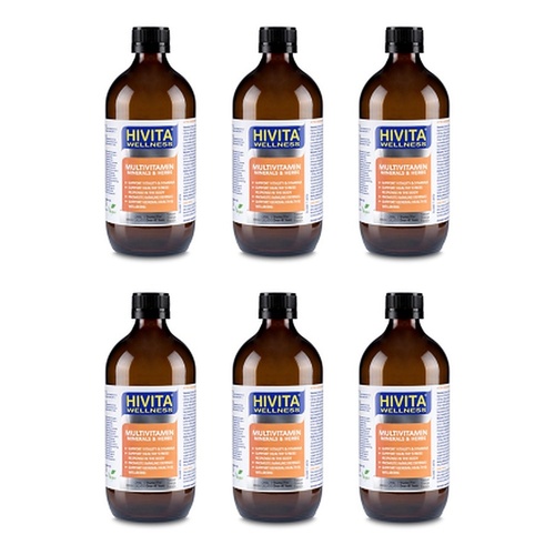 Hivita Multivitamin Oral Liquid 500mL Pack of 6