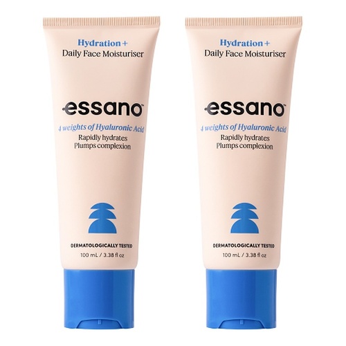 Essano Hydration+ Daily Facial Moisturiser 100mL Pack of 2